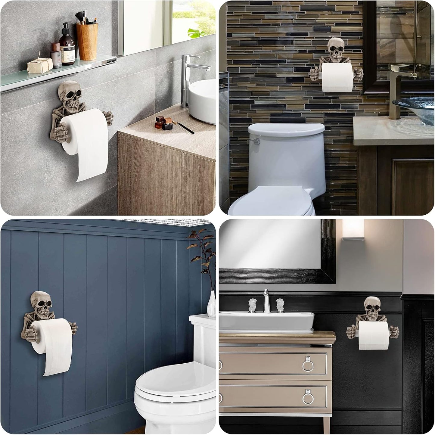 Bones & Rolls™ - Skull Toilet Paper Holder - MISSIRON