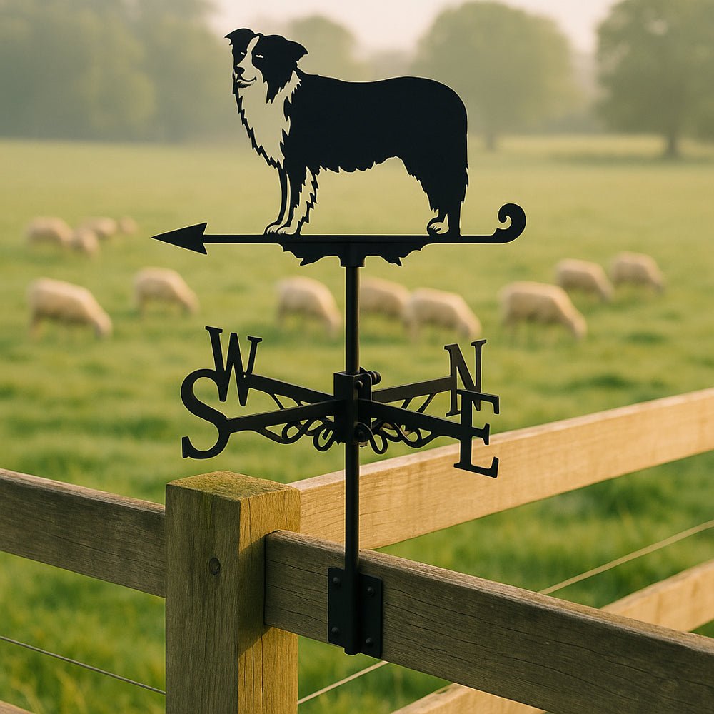Border Collie Stainless Steel Weathervane - MISSIRON