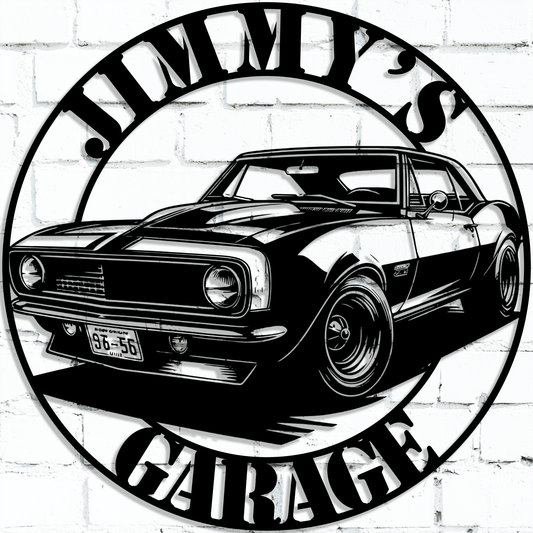 Camaro Muscle Car Metal Sign - MISSIRON