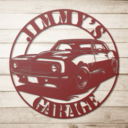 Camaro Muscle Car Metal Sign - MISSIRON