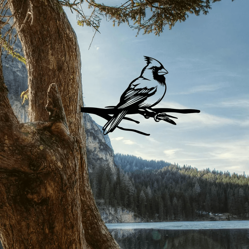 Cardinal Bird Metal Art - MISSIRON