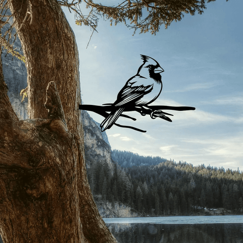 Cardinal Bird Metal Art - MISSIRON