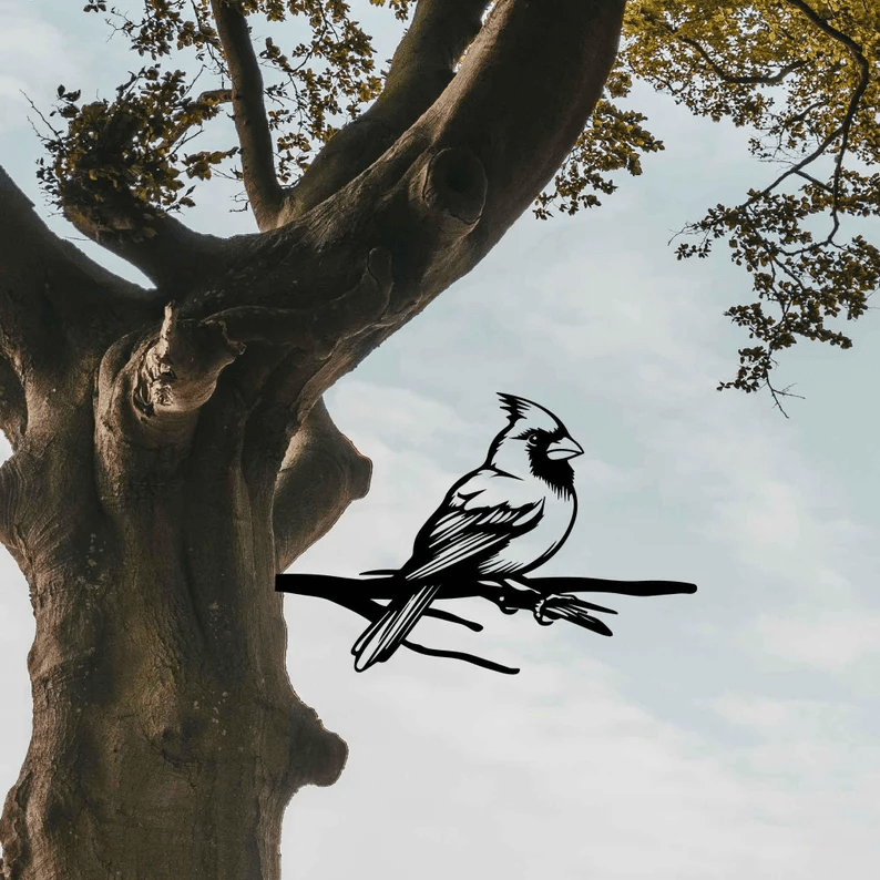 Cardinal Bird Metal Art - MISSIRON