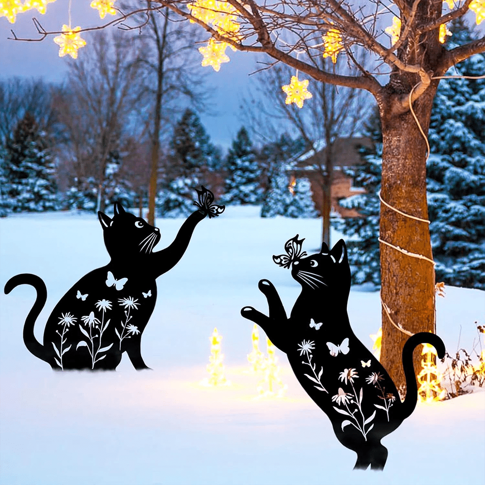 Cat Garden Decor Metal Stake - MISSIRON