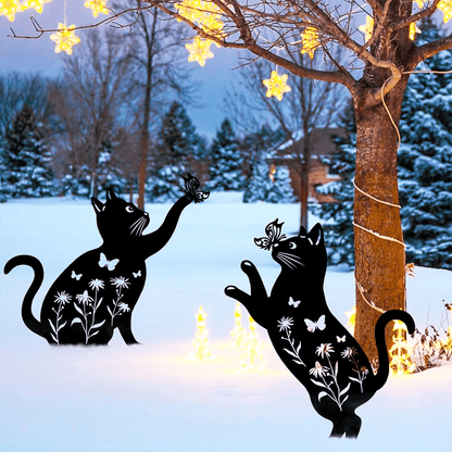 Cat Garden Decor Metal Stake - MISSIRON