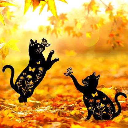 Cat Garden Decor Metal Stake - MISSIRON