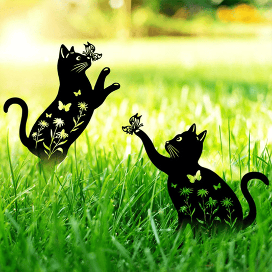 Cat Garden Decor Metal Stake - MISSIRON