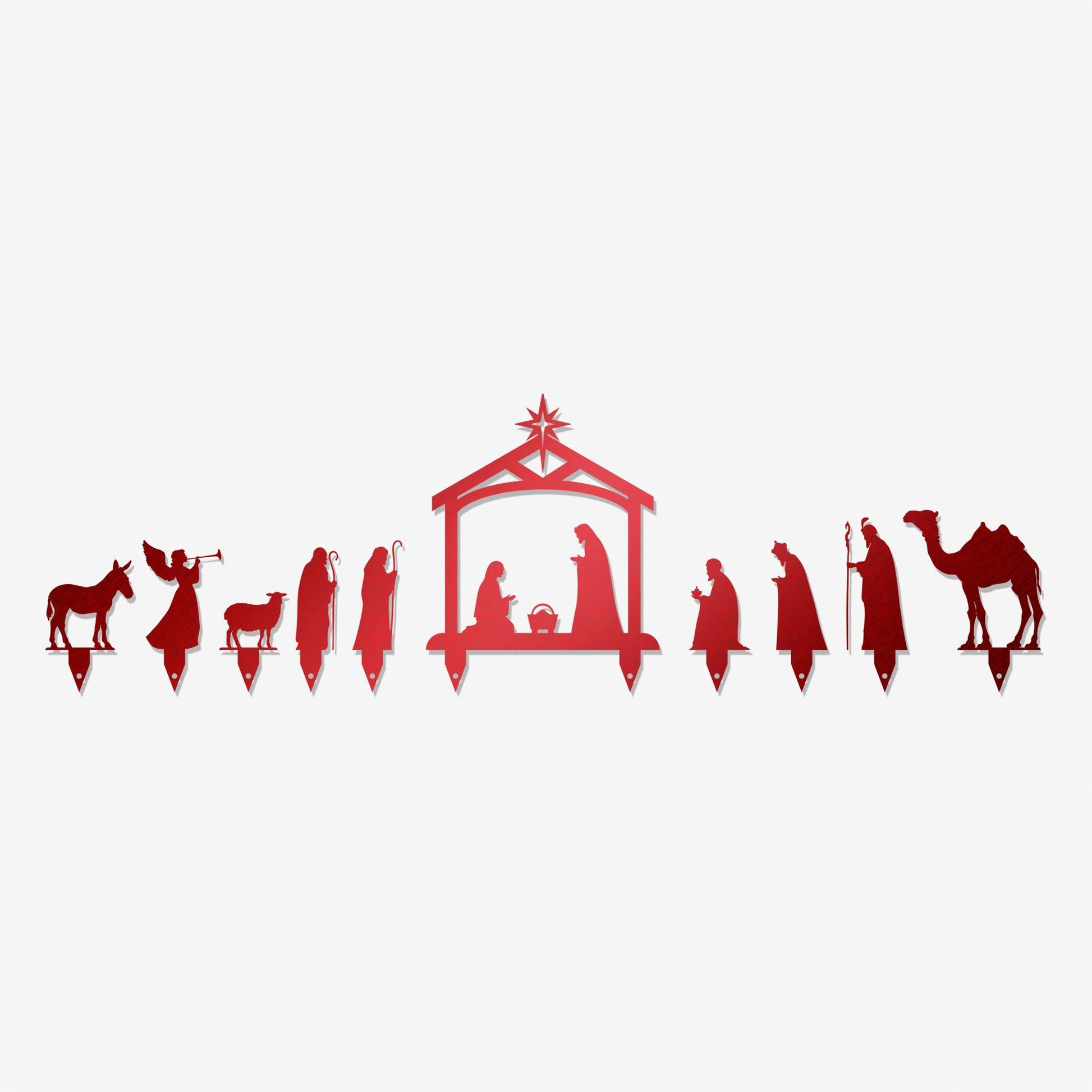 Christmas Nativity Yard Stakes - MISSIRON