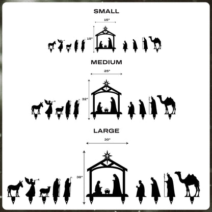 Christmas Nativity Yard Stakes - MISSIRON