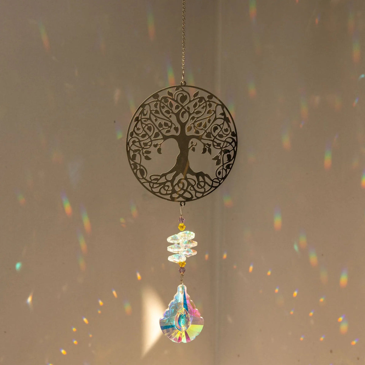 Crystal Sun Catcher Decoration Stained Glass Window Hanging - MISSIRON