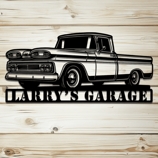 Custom Chevy C10 Pickup Truck Metal Sign - MISSIRON