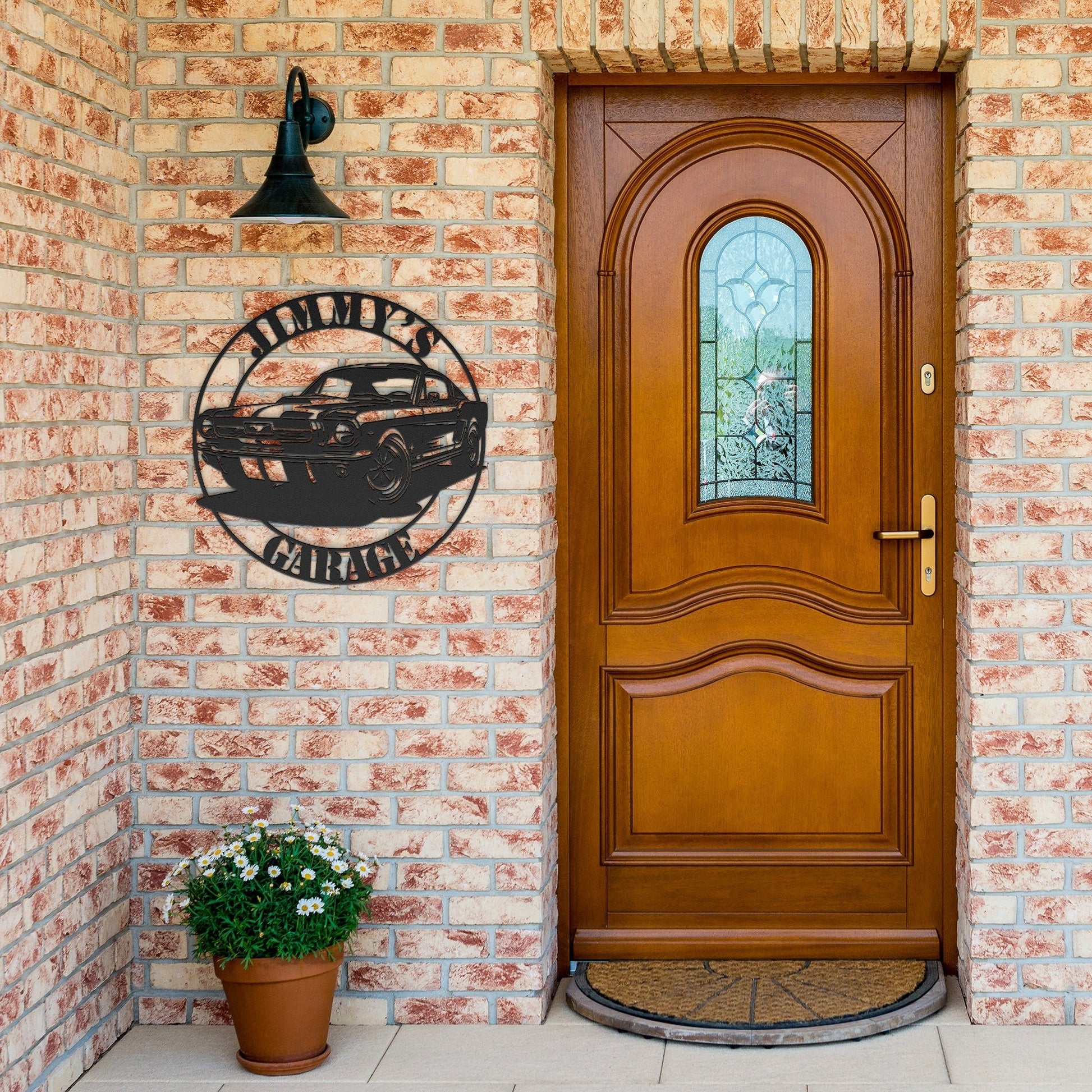 Custom Ford Mustang Fastback Garage Sign – Muscle Car Wall Art - MISSIRON