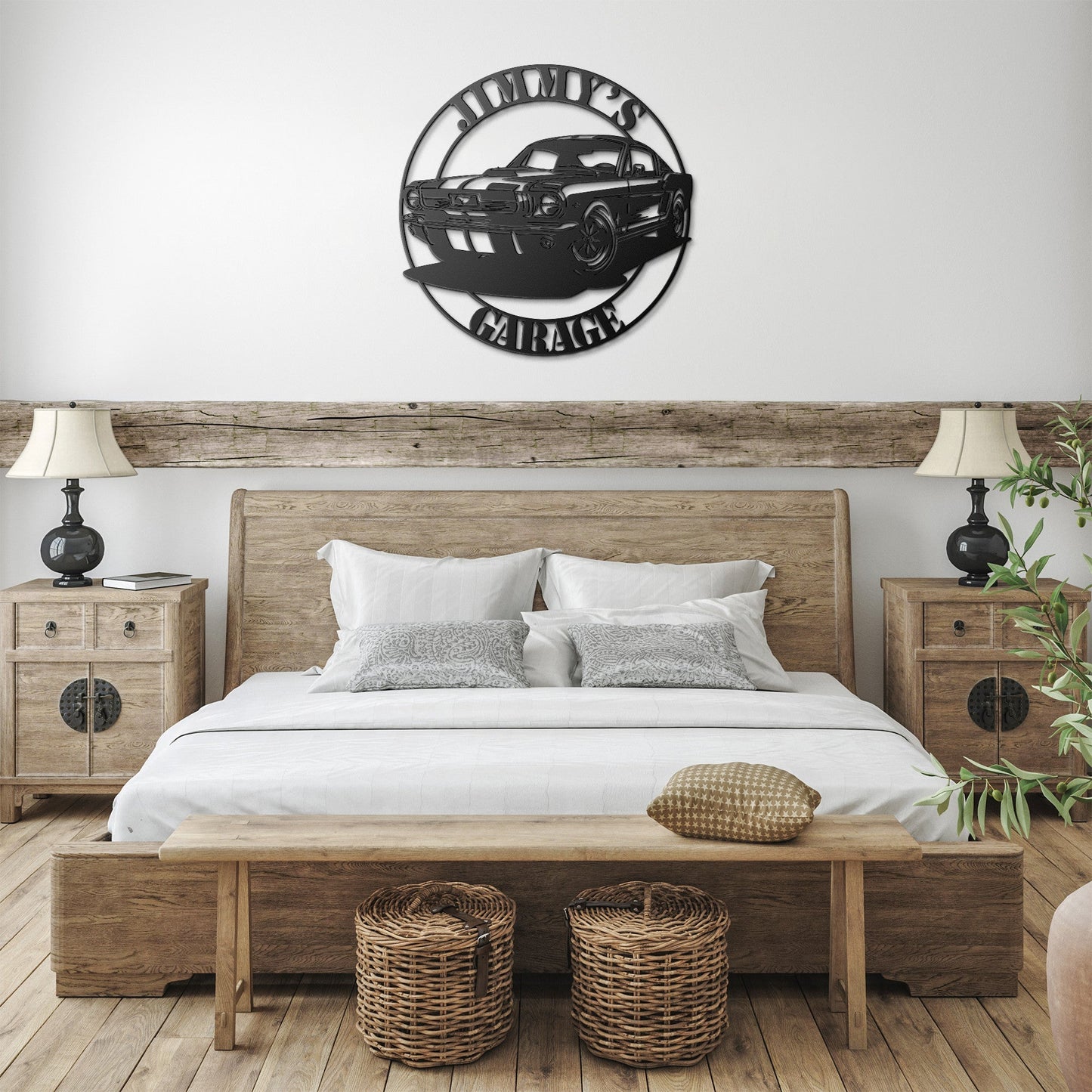 Custom Ford Mustang Fastback Garage Sign – Muscle Car Wall Art - MISSIRON
