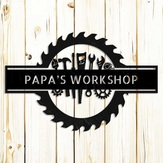 Custom Metal Workshop Sign - MISSIRON