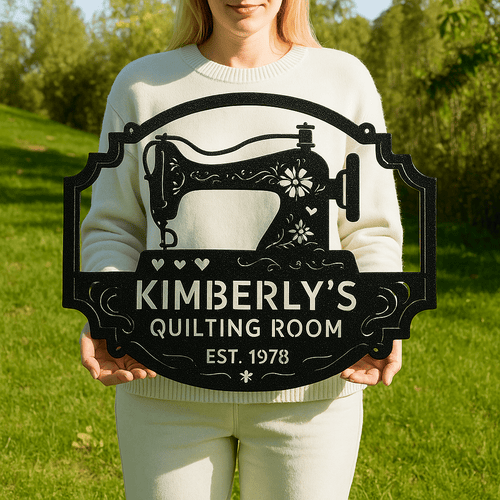 Custom Sewing & Quilting Room Metal Sign - Wall Decor - MISSIRON