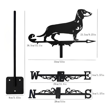 Dachshund Stainless Steel Weathervane - MISSIRON