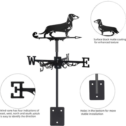Dachshund Stainless Steel Weathervane - MISSIRON