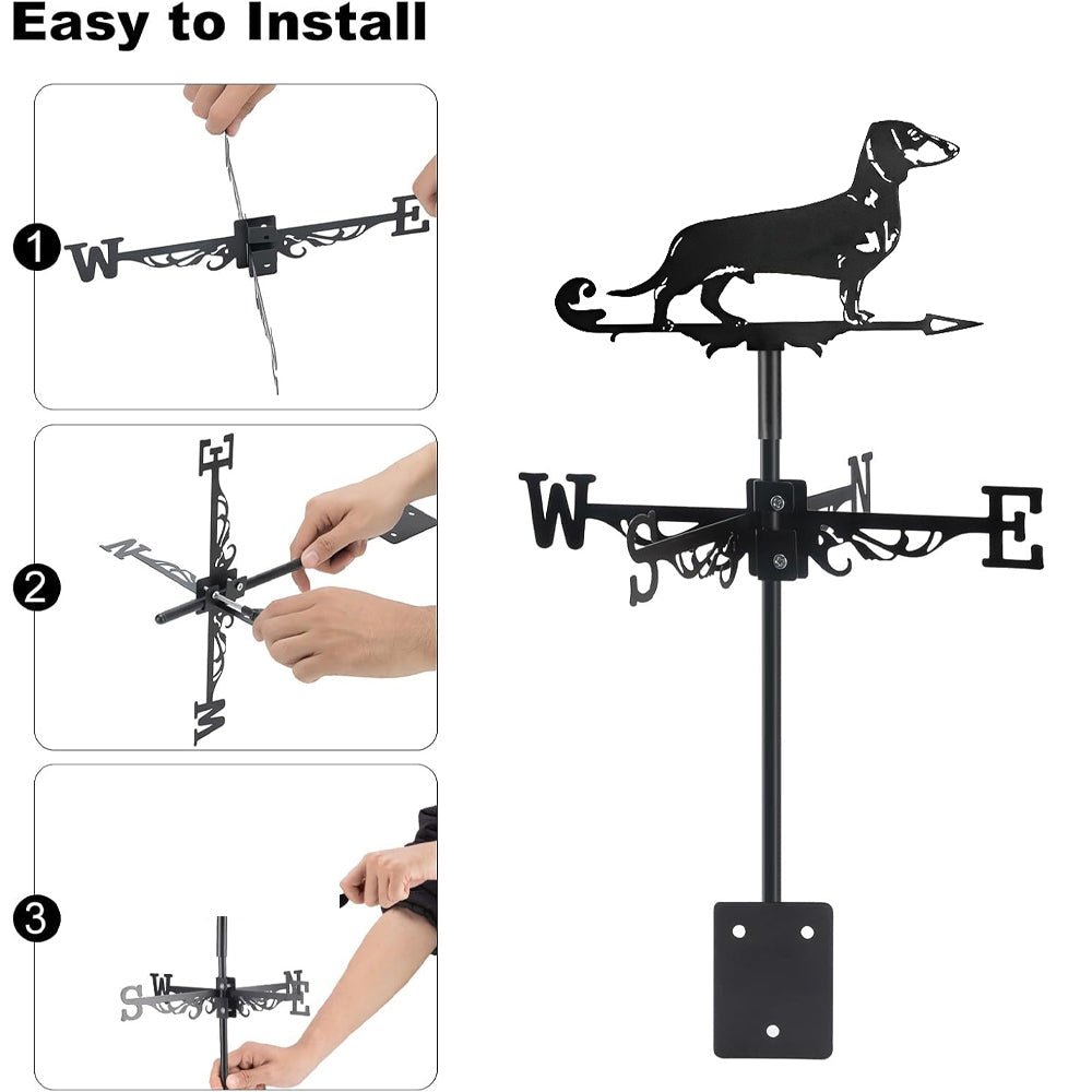 Dachshund Stainless Steel Weathervane - MISSIRON