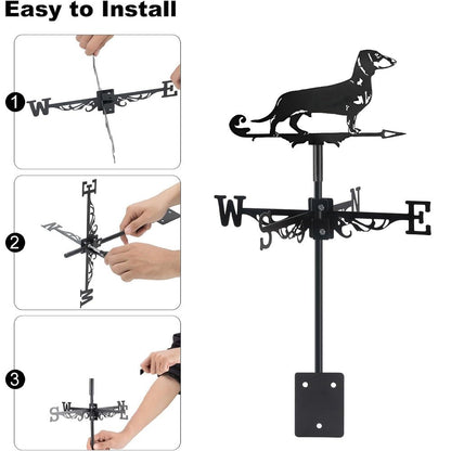 Dachshund Stainless Steel Weathervane - MISSIRON