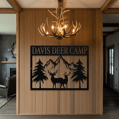 Deer Camp Metal Sign - MISSIRON