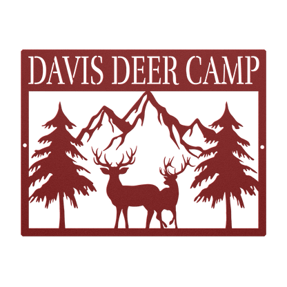 Deer Camp Metal Sign - MISSIRON