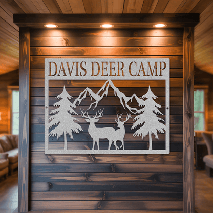 Deer Camp Metal Sign - MISSIRON