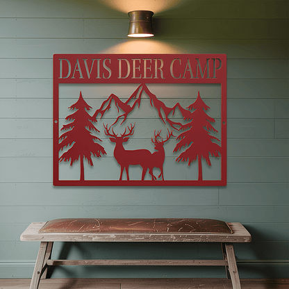 Deer Camp Metal Sign - MISSIRON