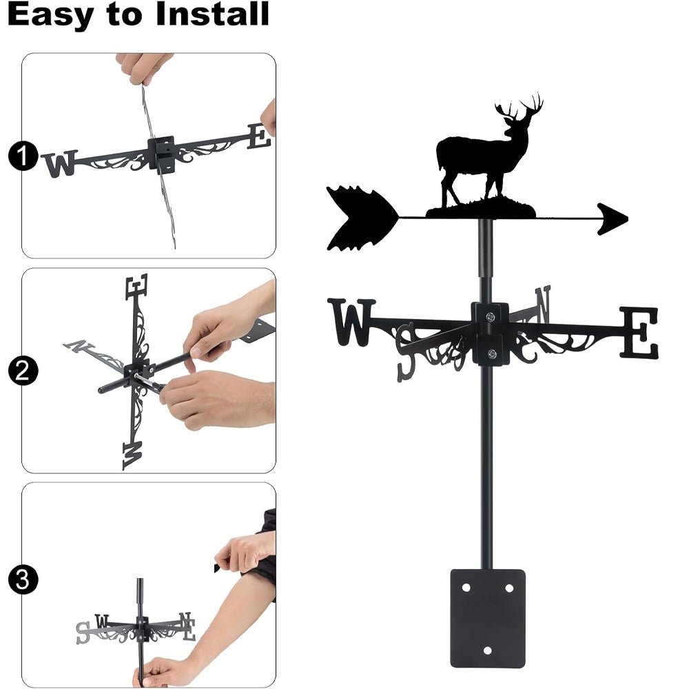 Deer Stainless Steel Weathervane - MISSIRON