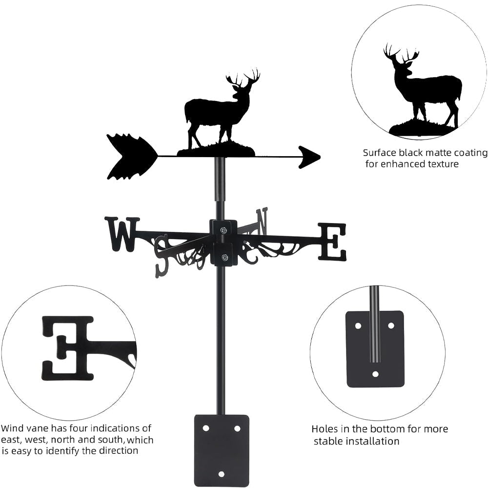 Deer Stainless Steel Weathervane - MISSIRON