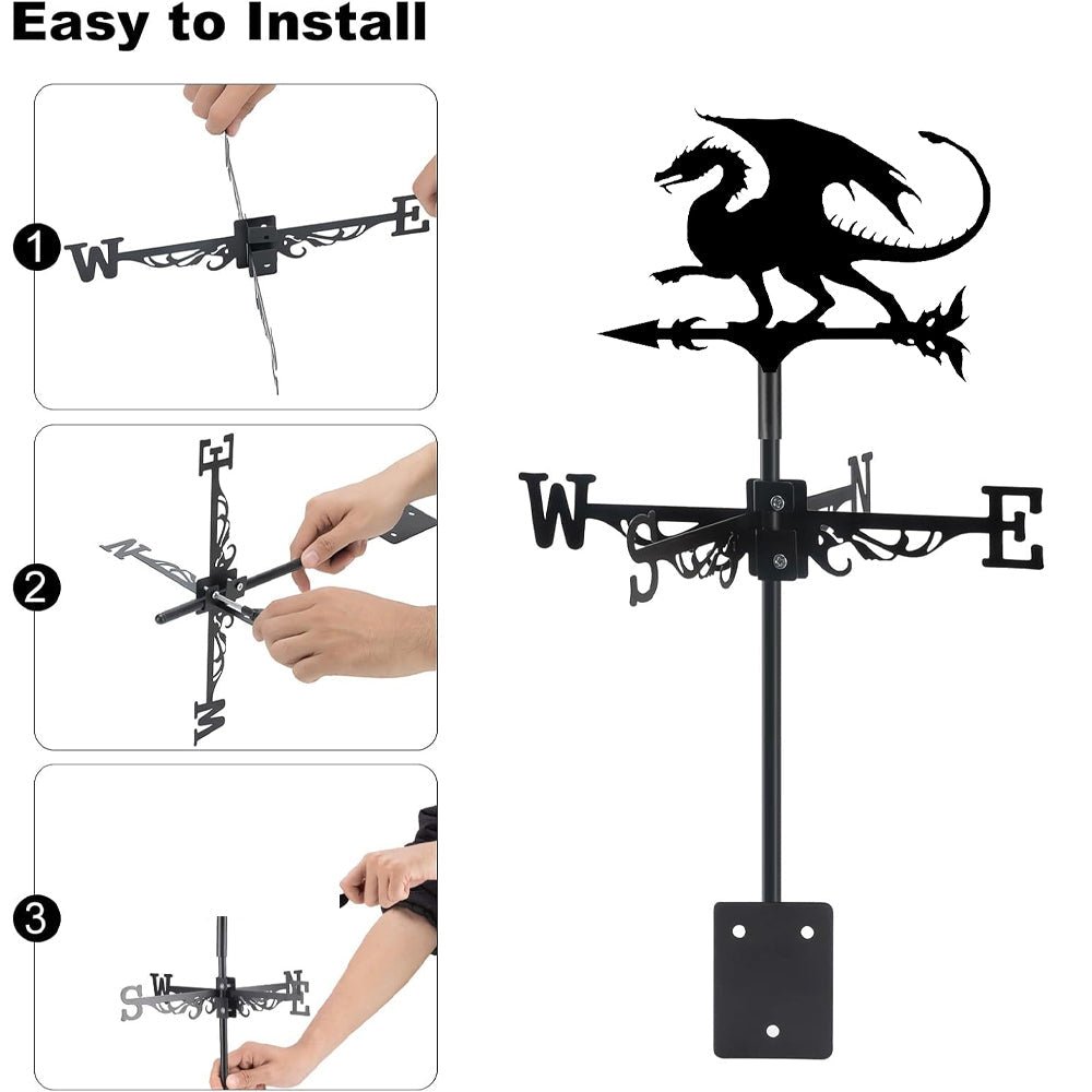 Dragon Stainless Steel Weathervane - MISSIRON
