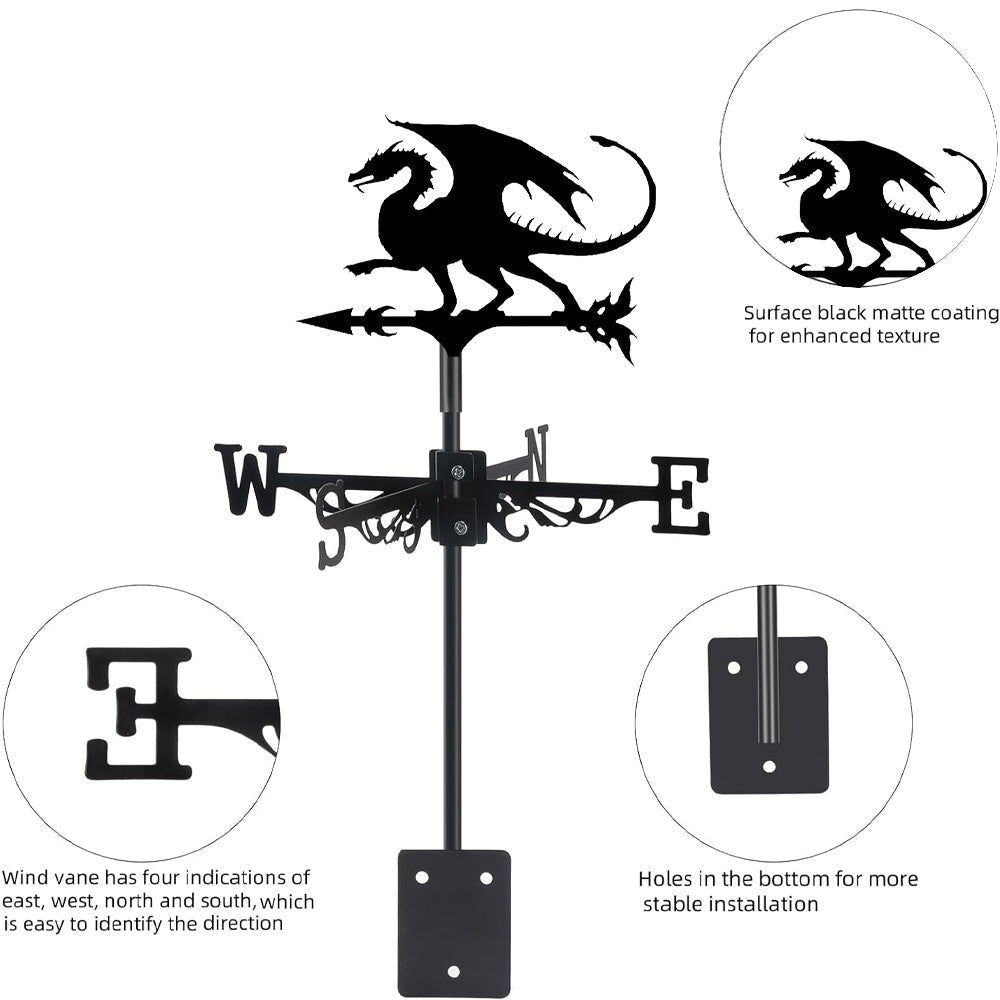 Dragon Stainless Steel Weathervane - MISSIRON