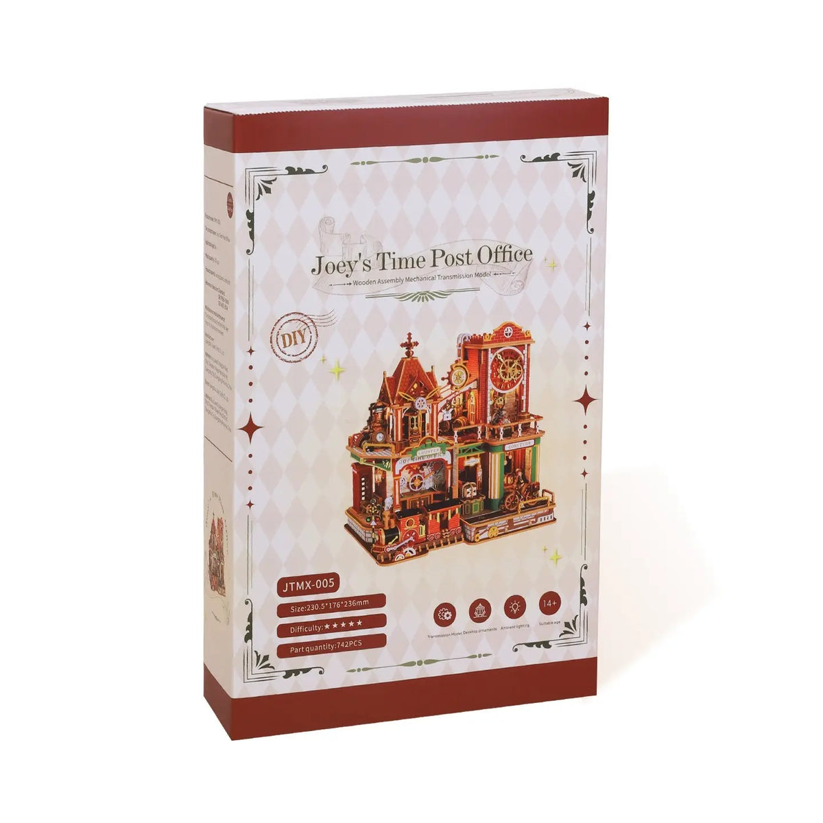 Rokrgeek Joey Time Post Office 3D Wooden Puzzle Rokrgeek