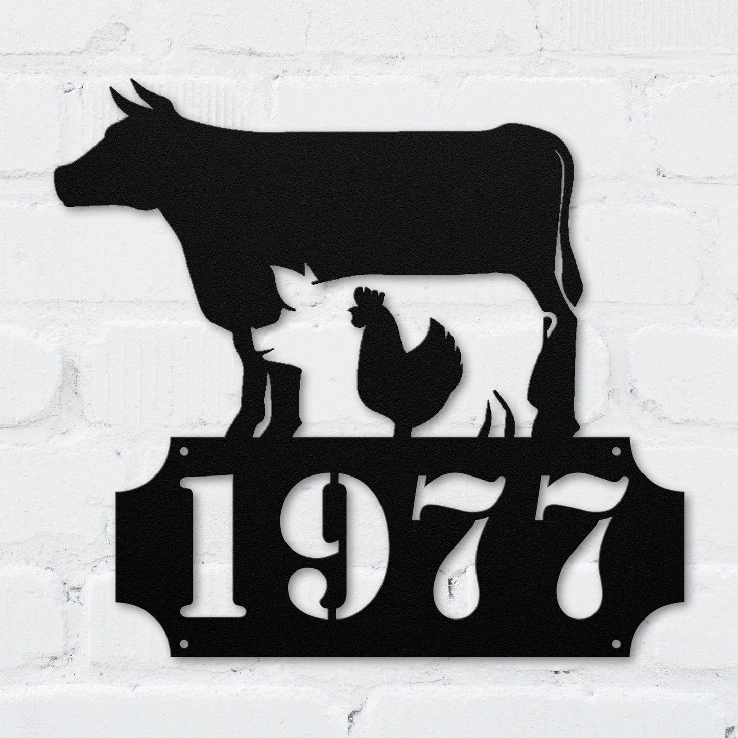 Farm Animals Address Sign - MISSIRON