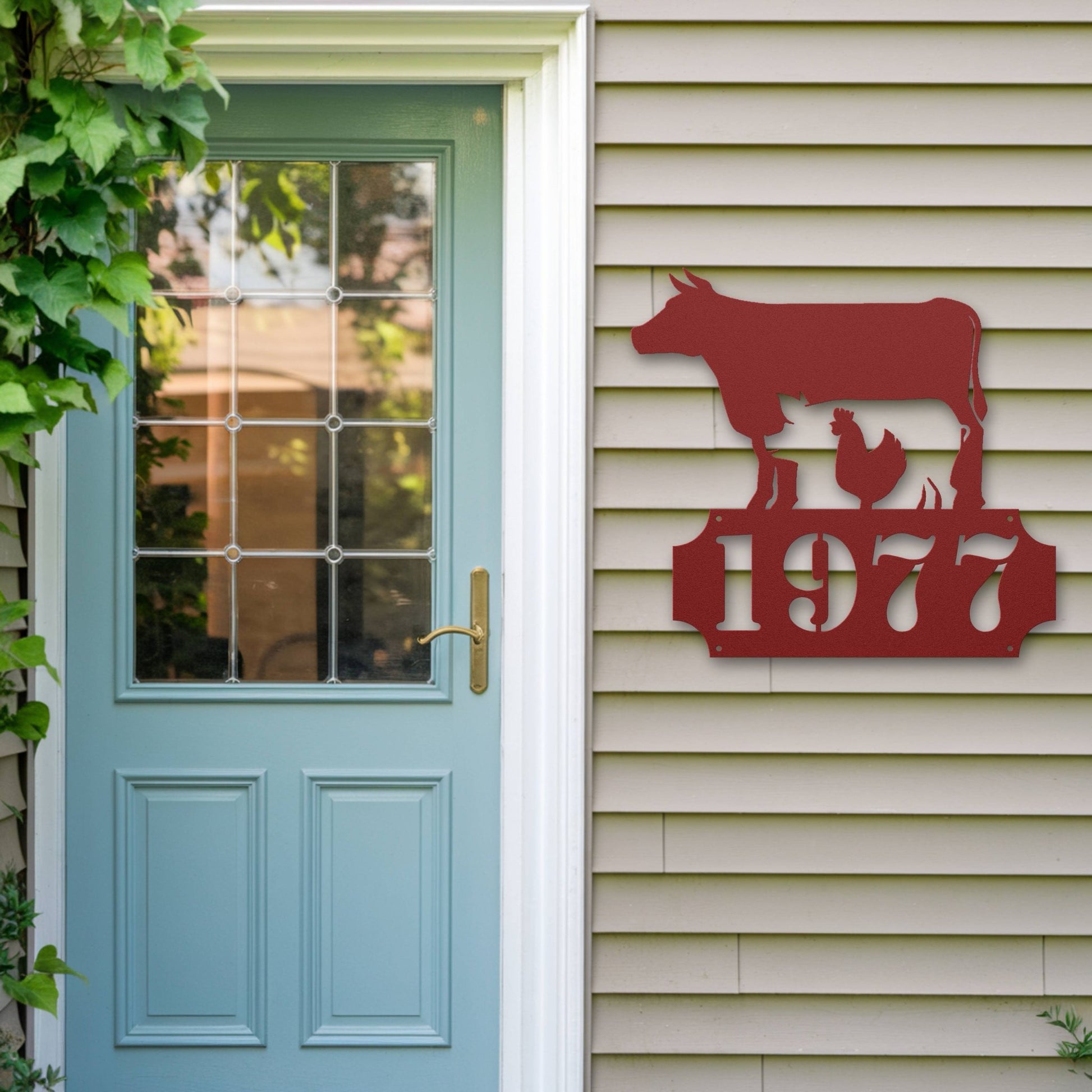 Farm Animals Address Sign - MISSIRON