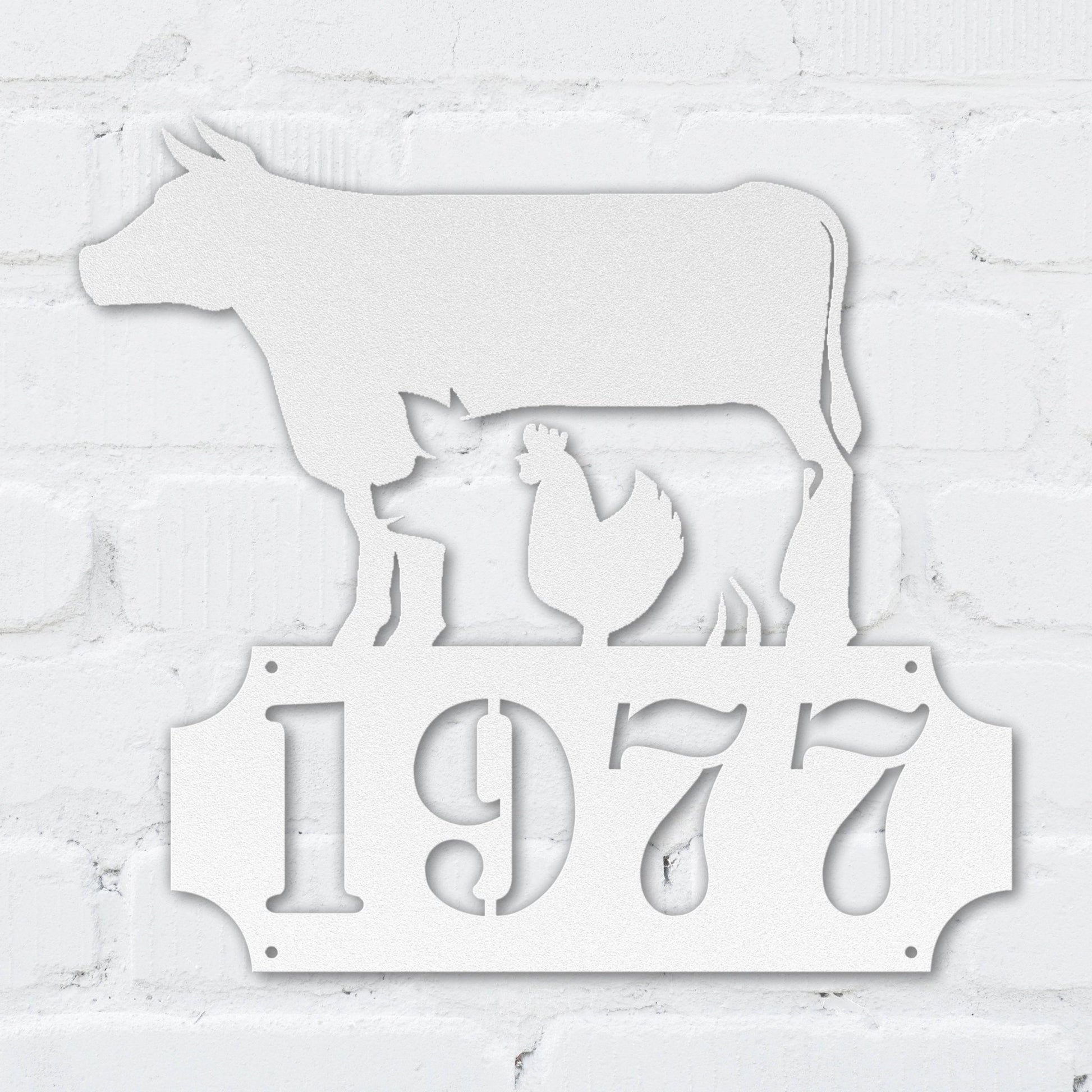 Farm Animals Address Sign - MISSIRON