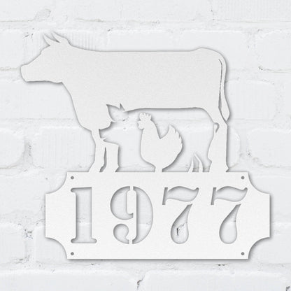 Farm Animals Address Sign - MISSIRON