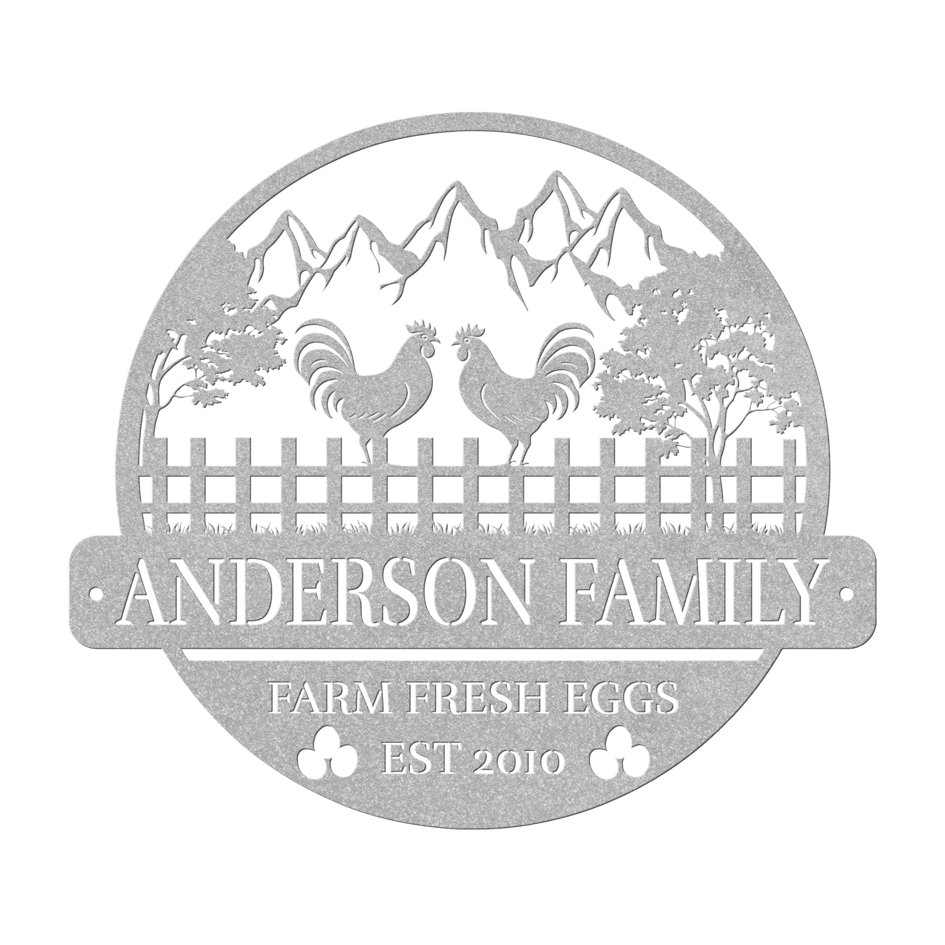 Farm Fresh Eggs Metal Sign - MISSIRON