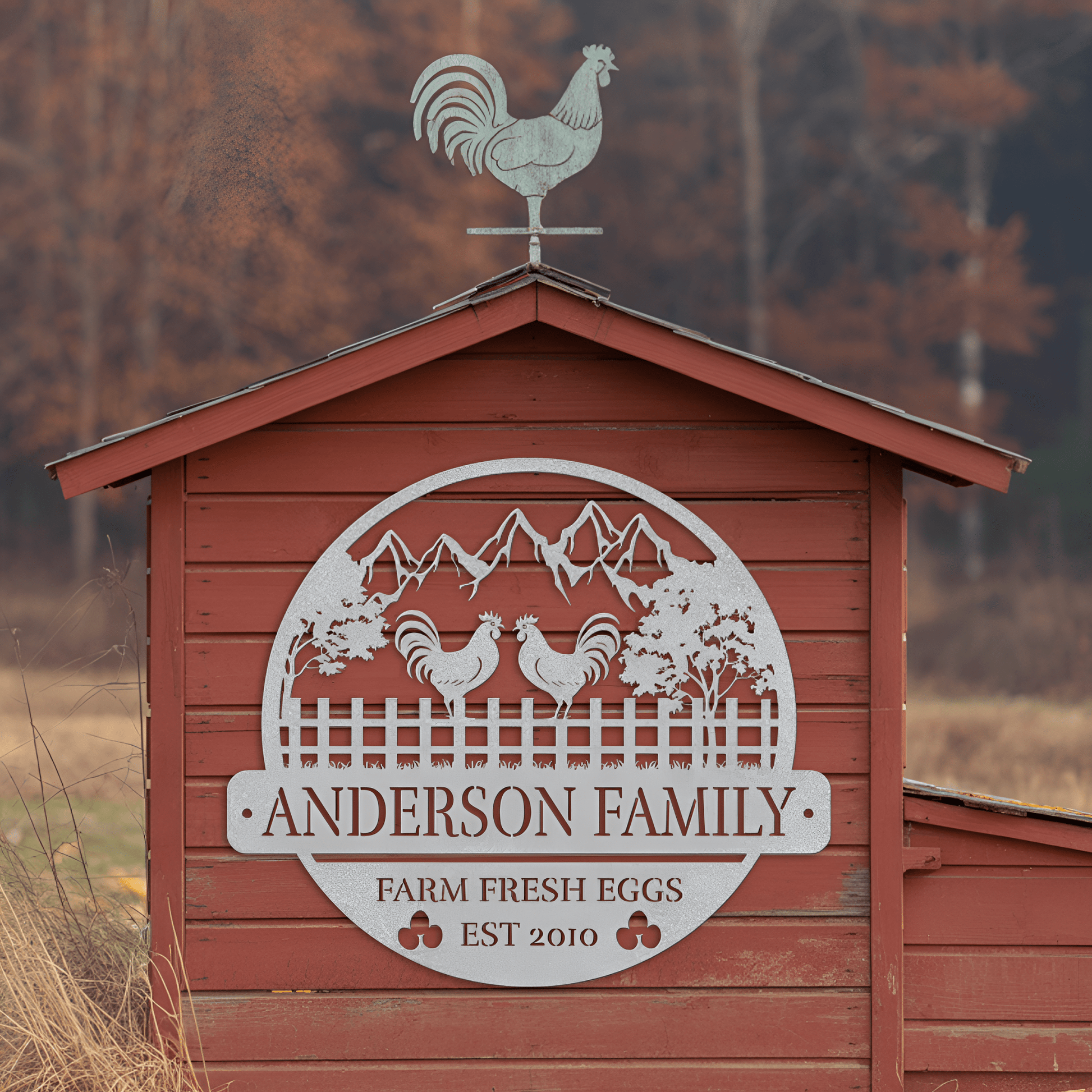 Farm Fresh Eggs Metal Sign - MISSIRON