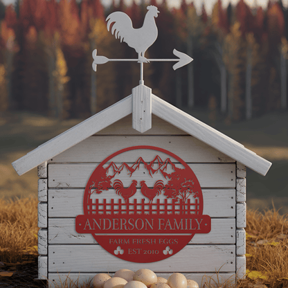Farm Fresh Eggs Metal Sign - MISSIRON