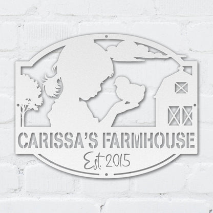 Farm Girl And Chick - MISSIRON