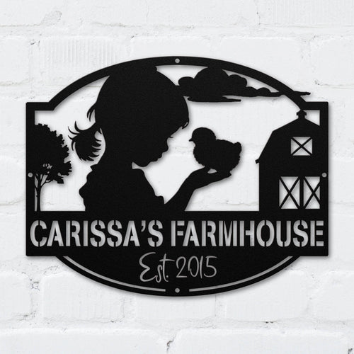 Farm Girl And Chick - MISSIRON