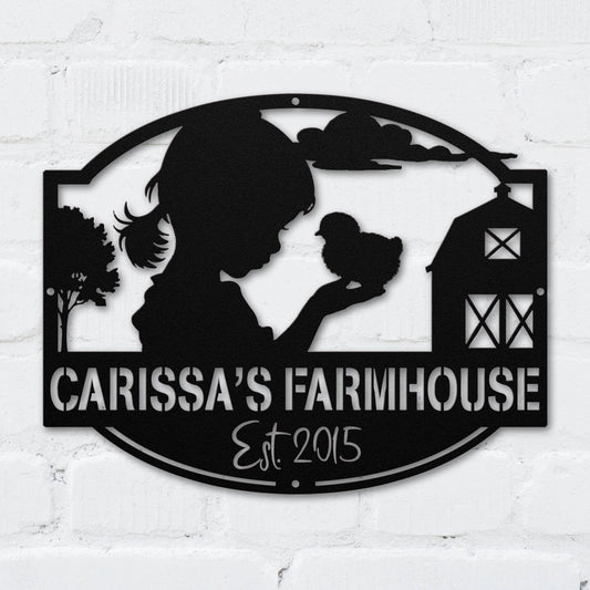 Farm Girl And Chick - MISSIRON