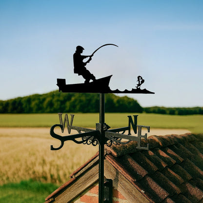 Fishing man Stainless Steel Weathervane - MISSIRON