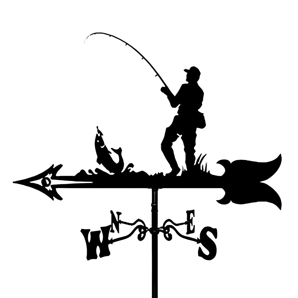 Fishing Stainless Steel Weathervane - MISSIRON