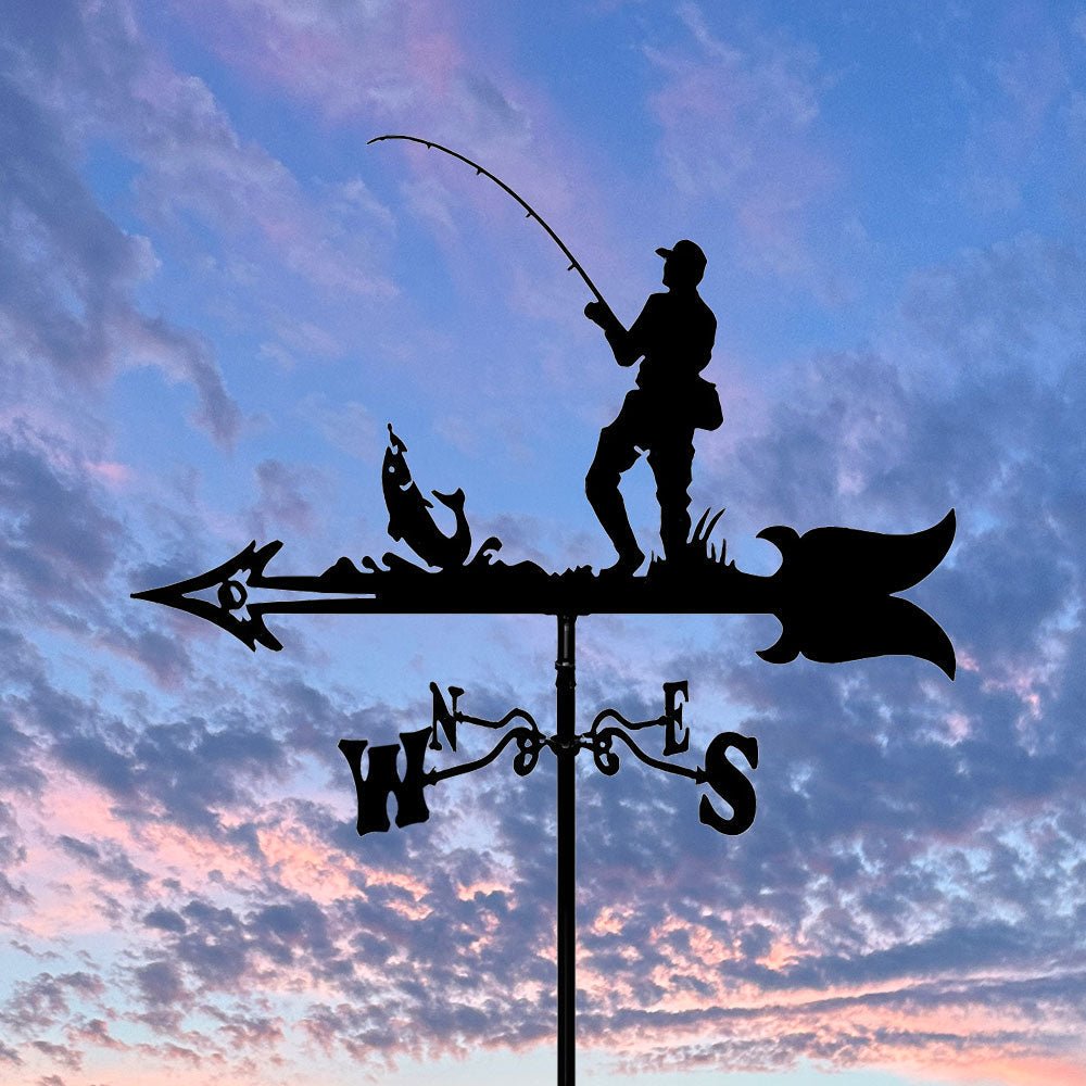 Fishing Stainless Steel Weathervane - MISSIRON