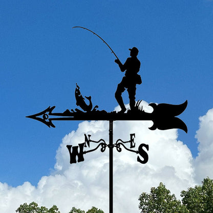 Fishing Stainless Steel Weathervane - MISSIRON