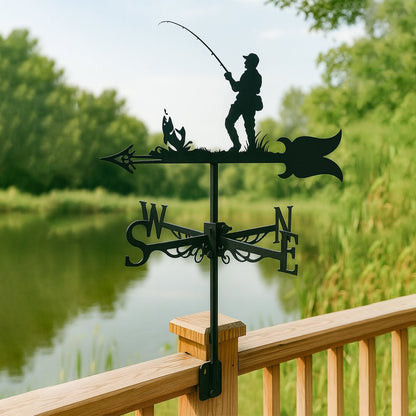 Fishing Stainless Steel Weathervane - MISSIRON
