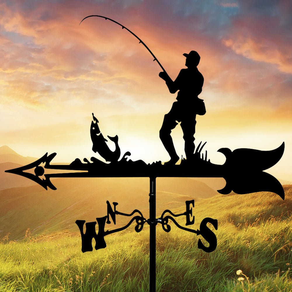 Fishing Stainless Steel Weathervane - MISSIRON