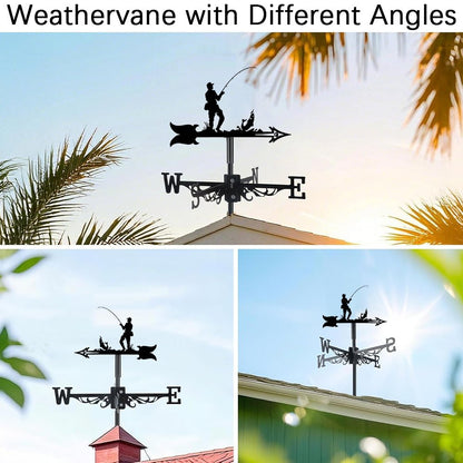 Fishing Stainless Steel Weathervane - MISSIRON