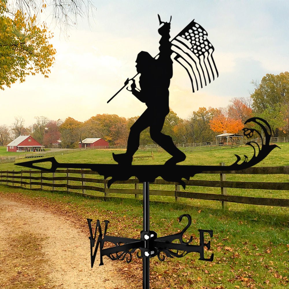Flag Bigfoot Stainless Steel Weathervane - MISSIRON